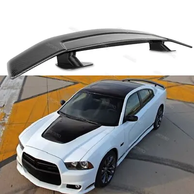 Carbon Look For Dodge Charger SRT Rear Trunk Spoiler Wing Carbon Fiber +Adhesive • $99.19