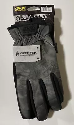 Black Hunting Work Gloves By Mechanix Wear Kryptek Camo Size Large Bowhunting • $19.99