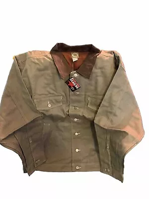 Men MARLBORO GEAR 99’ Leather Collar Jacket Coat SIZE XXL • $45