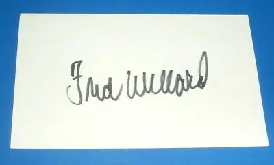 Fred Willard Autographed 3 X 5  Index Card Modern Family This Is Spinal Tap More • $12