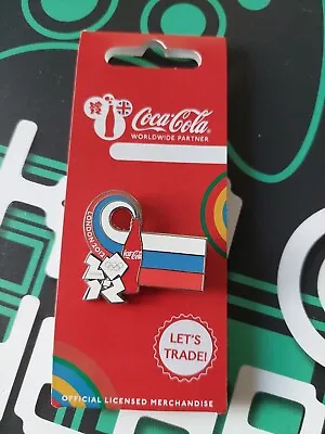 London 2012 Olympics Coca Cola Russia Flag Pin Badge  • $4.97