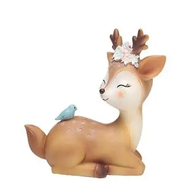 4.3 Inch Woodland Animal Deer Cake Topper Cute Baby Shower Party Quiet • $26.85