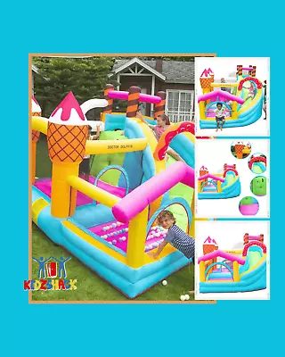 Kids Jumping Candy Inflatable Bouncy Castle Water Slide Pool Bounce House  • $699