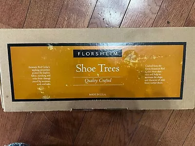 Vintage Florsheim Red Cedar Shoe Tree Shoes  Wood Pair Peabody Coal • $19.99