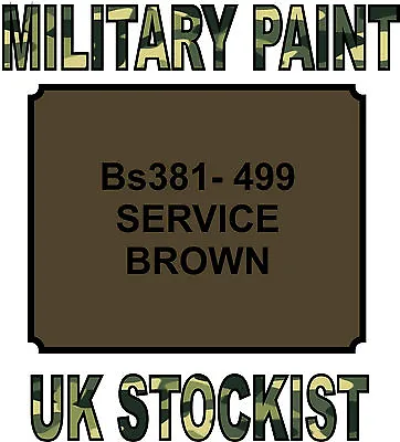 Bs381-499 Brown Military Paint Metal Steel Heat Resistant Engine  Vehicle • £14.99
