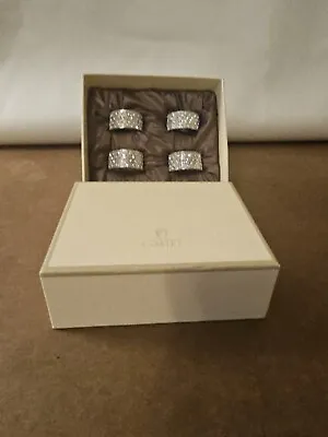 L'OBJET Napkin Ring Holder With Swarovski Crystals  Set Of 4 • $119.99