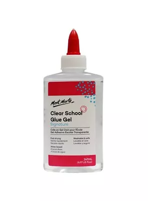 $17.99 • Buy Mont Marte Clear School Glue 147ml Washable - Use For DIY Slime, Great With Glit