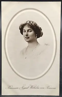 C1910 RPPC Princess Alexandra Victoria Wife Of August Wilhelm Prussia Postcard • $9.99