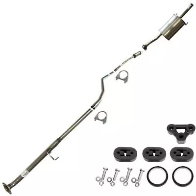 Stainless Steel Exhaust System W/ Hangers + Bolts Fit 01-05 Civic 1.7L Cat- Back • $234.74