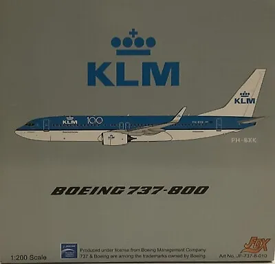 JFOX 1:200 KLM Royal Dutch Airlines BOEING 737-800 Re: PH-BXK • $129