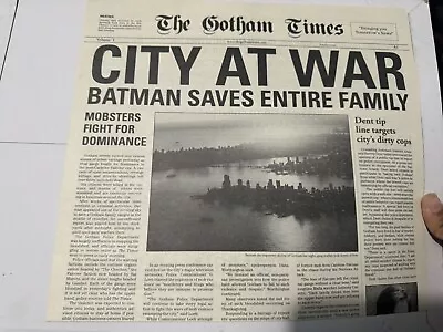 The Dark Knight Newspaper Promotional  Prop Gotham Times (RARE) • $30