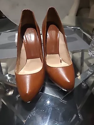 Zara Brown Leather Pumps  8 US     • $30