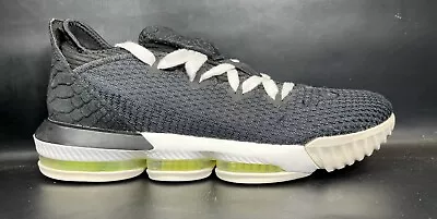 Nike Lebron XVI Low Black/Summit White-Volt Size Mens Shoes Sz 11.5 (CI2668 004) • $49