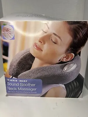 Sharper Image Heated Magnets Vibration Neck Massager Sound Soother Massage Box • $39.99