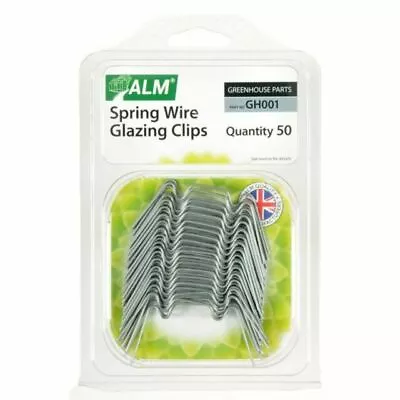 ALM Greenhouse Spring Wire Glass Glazing Window W Clips GH001  • £6.30