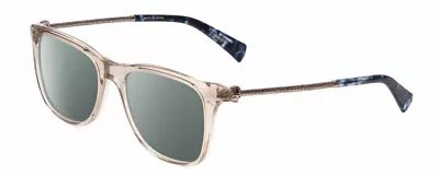 John Varvatos V418 Women Polarized Sunglasses Smoke Crystal/Silver/Tortoise 52mm • $79.95