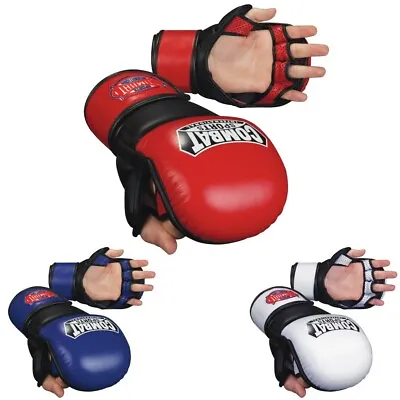 Combat Sports TG4 Leather Hybrid MMA Grappling Training Safety Sparring Gloves • $59.99