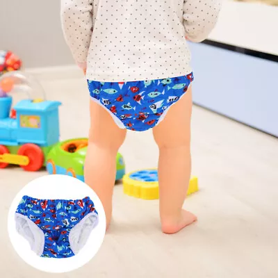  Toddler Swim Diapers Cloth Training Pants Water Proof Baby Boy • £7.17