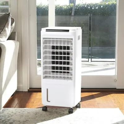 Portable Air Cooler Humidifier Evaporative Ice Cooling Fan Remote/Digital Touch • £69.95
