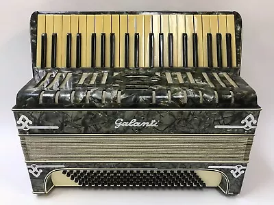 Vintage Galanti 41 Key 120 Button Acoustic Electric Piano Accordion Italy • $249.99