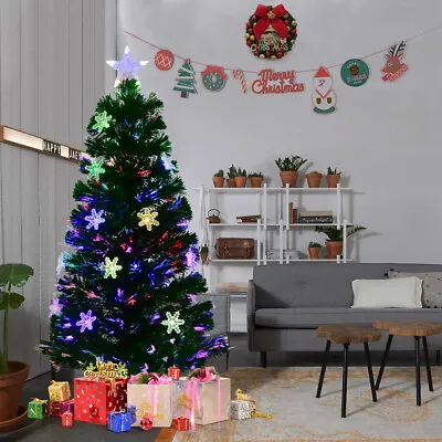 £43.99 • Buy 4FT Artificial Fibre Optic Christmas Tree Green Color Changing Xmas Tree Decor