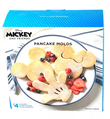 Williams Sonoma Mickey And Friends Pancake Molds Set Of 4 New • $15.95