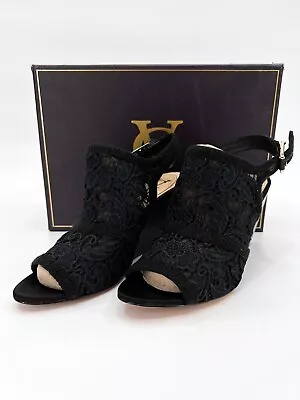 VC Signature Shoes 7M High-Heel Black Sculpture Lace VI-Tulsa  • $19.99