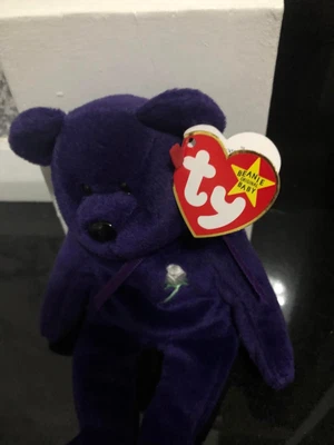 £49.99 • Buy 100% Authentic 1997 Princess Diana Rare PVC Pellets TY Beanie Baby No Space