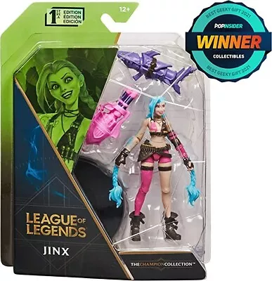 League Of Legends The Champion Collection Jinx 4  1st Edition Action Figure NIB • $7.89