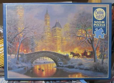 WINTER IN THE PARKBY MARK KEATHLEY - Complete - COBBLE HILL PUZZLE • $5.85