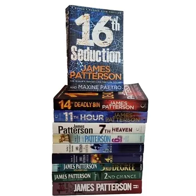 James Patterson Womens Murder Club 1234567111416 Large Book Bundle  • $54.95