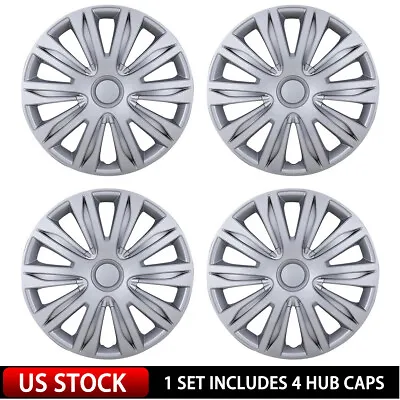 14  Set Of 4 Lacquer Wheel Covers Snap On Full Hub Caps Fit R14 Tire & Steel Rim • $40.99