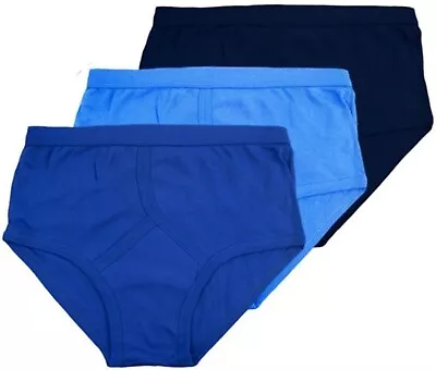 6 Pairs Mens Gents 100% Cotton Y Fronts Full Traditional Y Front Briefs Big Size • £14.99