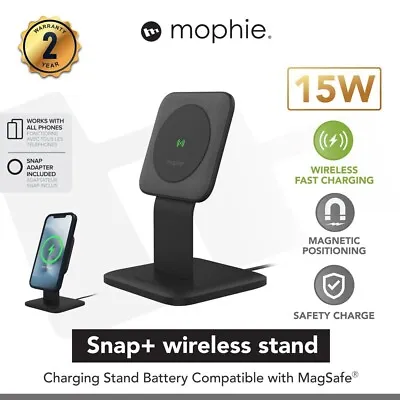 Mophie 15W Wireless Charger MagSafe Charging Pad Stand For Samsung IPhone Google • £28.95