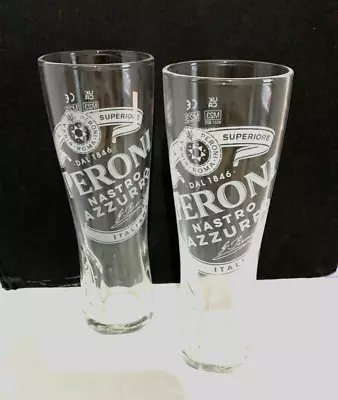 2 X Peroni Half Pint Glasses 10oz Brand New 100% CE Stamped Genuine • £9.95