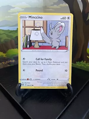 Minccino 124/172 - Brilliant Stars - Common - Pokemon Card TCG - LP • $0.99