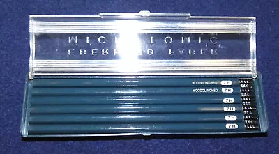 12 EBERHARD FABER VAN DYKE 600-7H Graphite PENCILS In Full CASE - Microtomic • $49.76