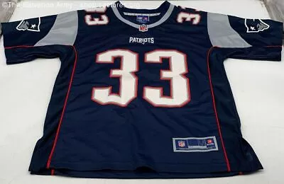NFL Pro Line Men's Navy Blue 'New England Patriots' #33 Ray Lewis Jersey Size M • $19.99