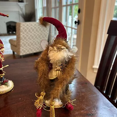 Mark Roberts Jester Fairy Christmas Elf Santa Clause Figure Ornament & Stand • $58