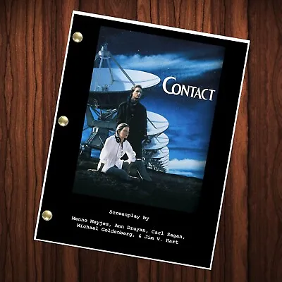 Contact Movie Script Reprint Full Screenplay Full Script Jodie Foster • $24.99
