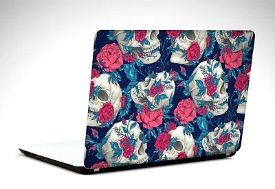 15.6 Inch Halloween Floral Skulls-Laptop/Vinyl Skin/Decal/Sticker/Cover-LF70 • £6.99