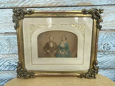 Victorian /Edwardian Ornate Gilt Baroque? Gesso Rococo? Picture Frame & Mount • £54.99
