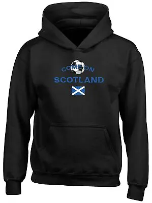 Kids Hoodie Scotland Football Come On Sports Childrens Hoody Top Boys Girls Gift • £13.99