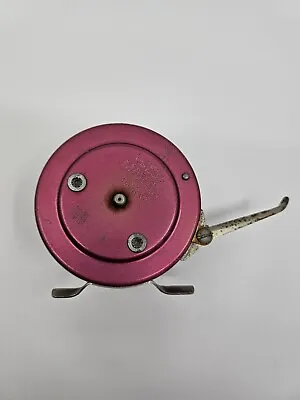 Vintage Martin N0. 81 Mohawk Pink & Silver Automatic Fly Fishing Reel • $34.95