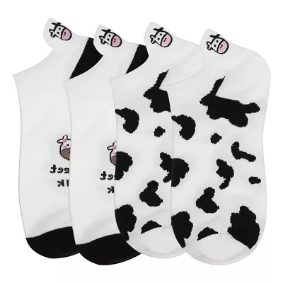  Cow Socks Girl Boat Print Leg Warmers Shorts Sweet And Cute • £6.99