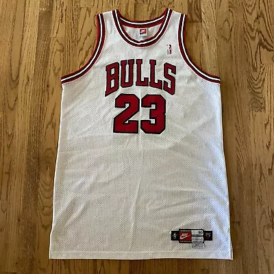 1997-1998 Chicago Bulls Michael Jordan Nike Pro Cut Authentic Game Jersey Sz 50 • $58