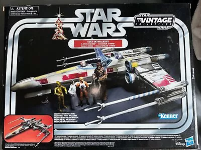 Star Wars Luke Skywalker’s X Wing Fighter Made By Kenner Unused Incl 2 Figures • £49.99