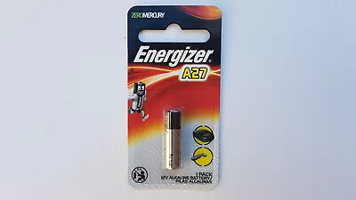 1x Energizer A27 12V Alkaline Battery For Remote EXP 09/2025+ *Post From Melb** • $4.99