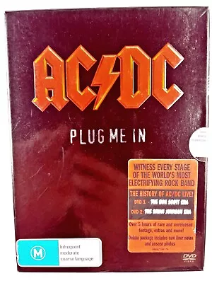 Plug Me In By AC/DC DVD ~ 2-Disc Box Set + Booklets Complete ~ Region All • $19.90