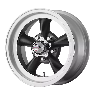 15x8 American Racing VN105 TORQ THRUST D Sat Blk Mach Lip Wheel 5x4.5 (0mm) • $181